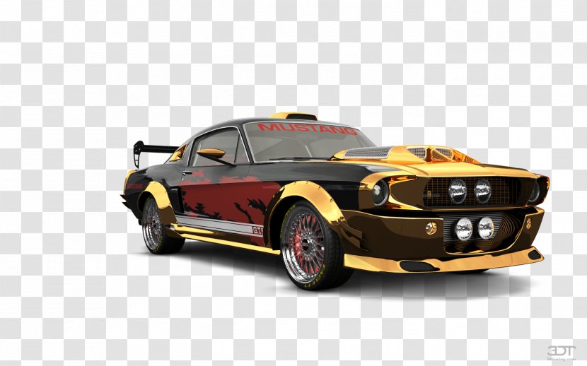 Classic Car Background - Sedan Shelby Mustang Transparent PNG