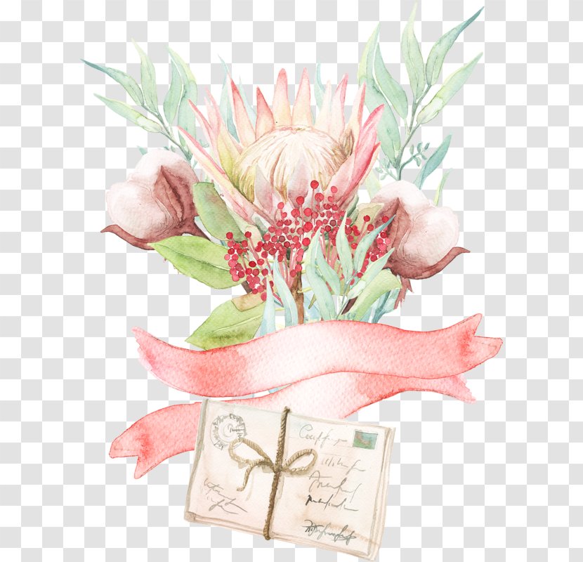 Watercolor Painting Floral Design Flower - Watercolour Transparent PNG