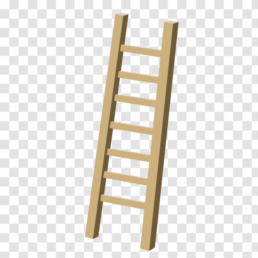 Ladder Stairs Wood Icon - Furniture - Yellow Texture Wooden Transparent PNG