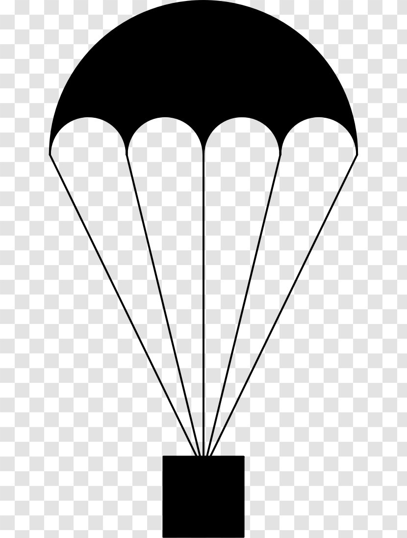 Parachute Parachuting Clip Art - Black Transparent PNG