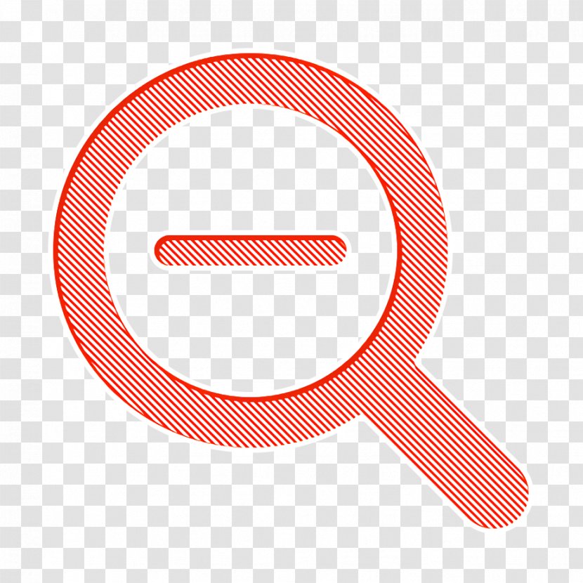 Magnifier Icon Out Plus - Orange - Logo Symbol Transparent PNG