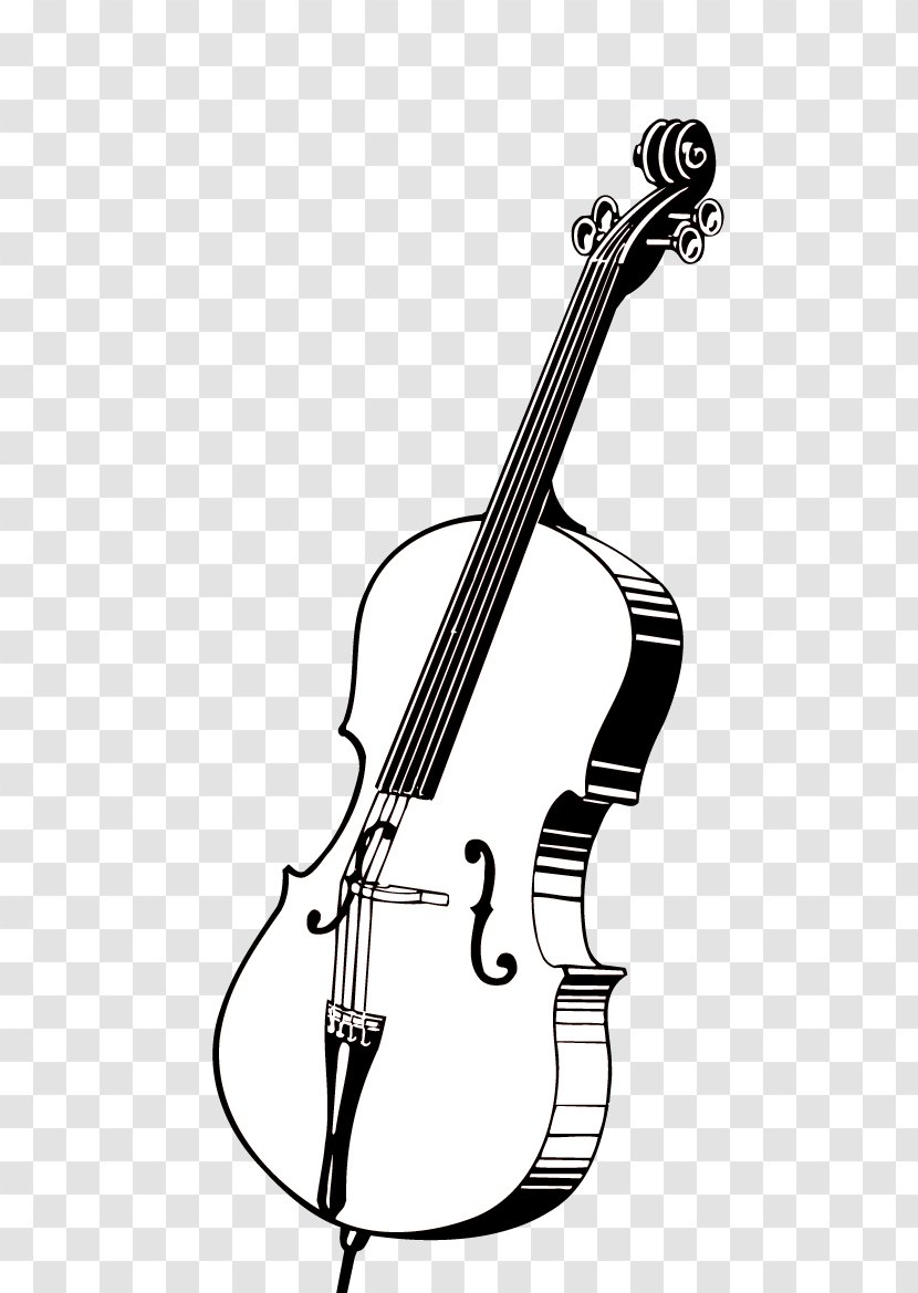 Musical Instrument Violin Cdr - Cartoon - Guitar Vector Transparent PNG
