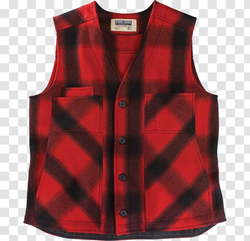 Gilets Clothing Sweater Outerwear Pocket - Red Undershirt Transparent PNG