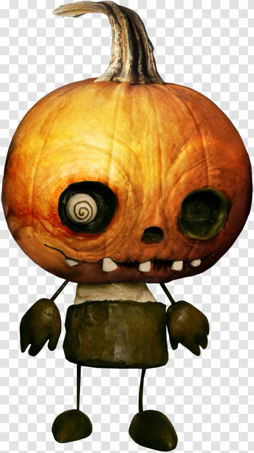 Pumpkin Calabaza Cucurbita Maxima Gourd Clip Art - Food - Orange Head Horror Transparent PNG