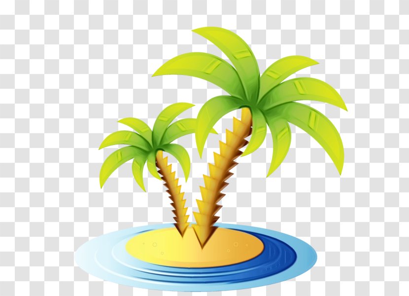 Palm Tree Drawing - Trees - Ananas Flowerpot Transparent PNG