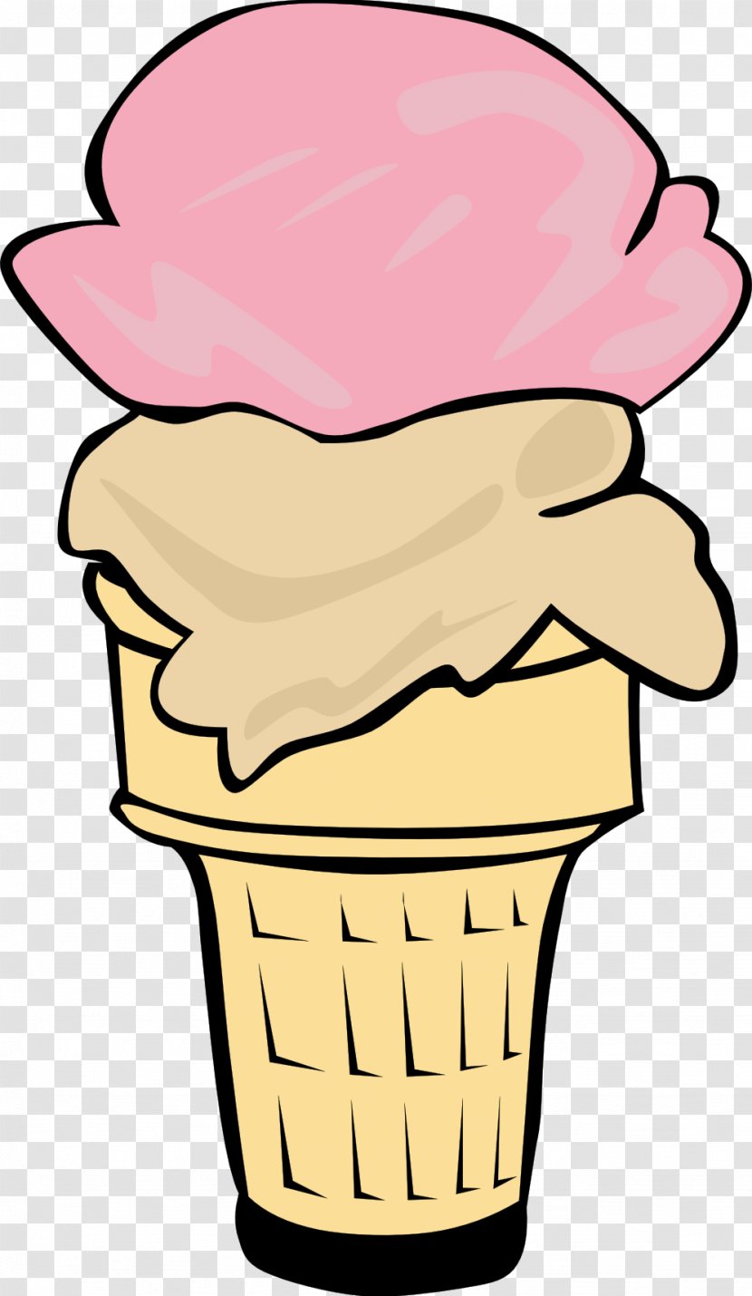 Ice Cream Cone Chocolate Fast Food - Bar - Picture Of A Transparent PNG