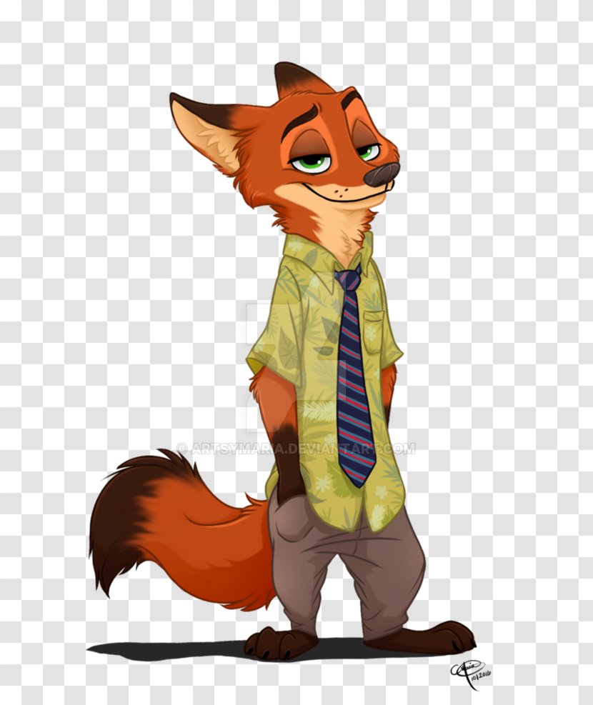 Nick Wilde Lt. Judy Hopps Art Drawing - Dog Like Mammal - Magic Kingdom Transparent PNG