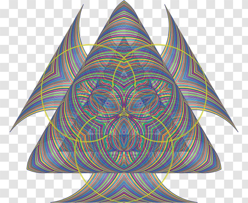 Symmetry Purple Pattern - Decorative Waves Transparent PNG