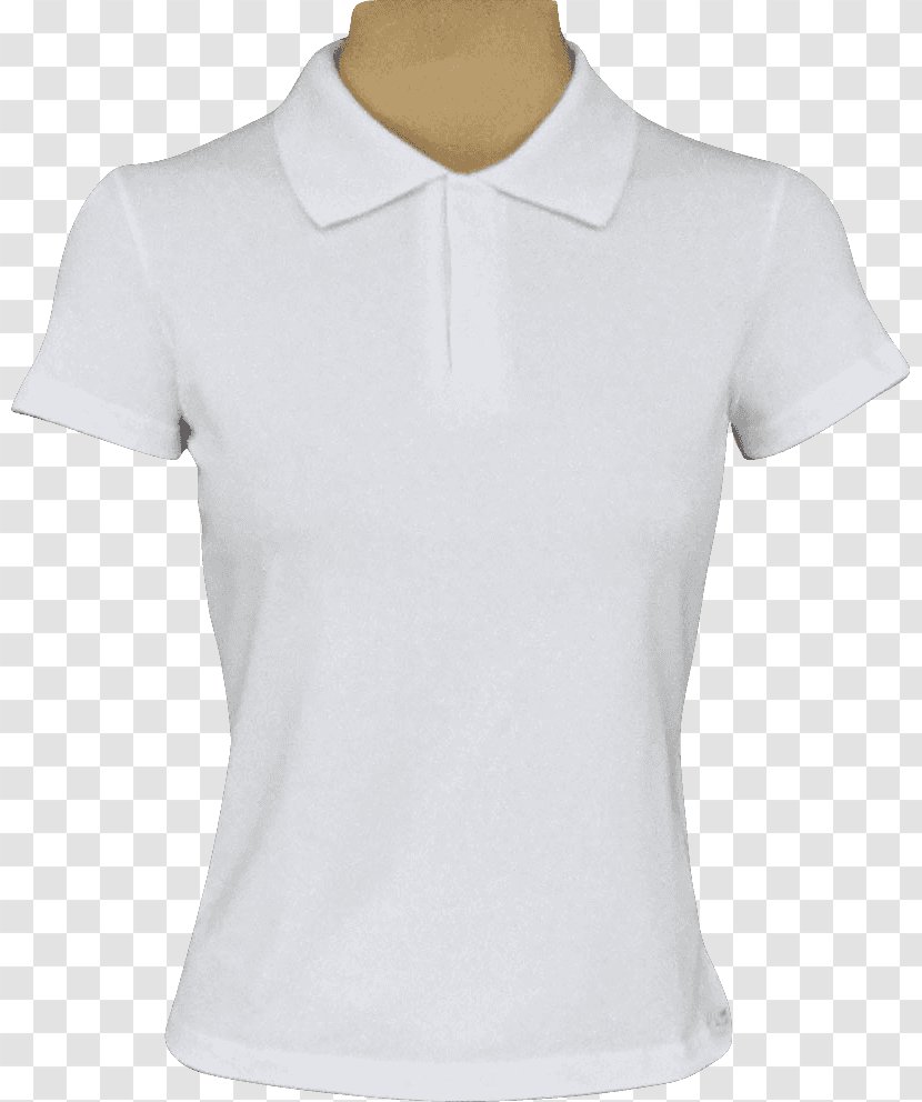 Polo Shirt T-shirt White Collar Sleeve - Shoulder Transparent PNG
