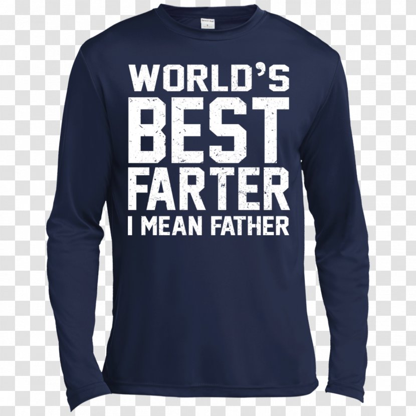 Long-sleeved T-shirt Bluza - Active Shirt - World Best Dad Transparent PNG
