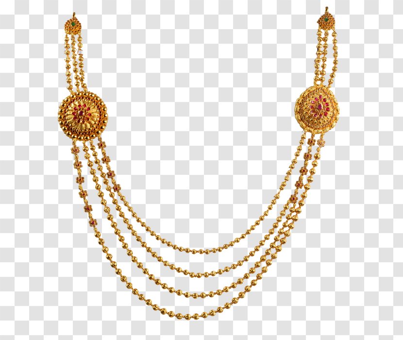 Earring Jewellery Jewelry Design Necklace Gold - Chain Transparent PNG