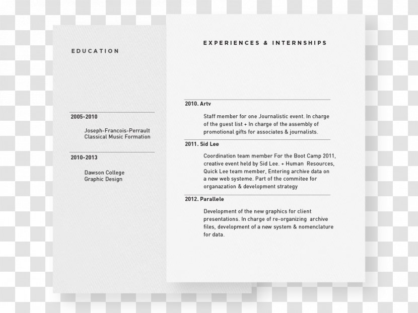 Brand Font - Text - Creative Resume Transparent PNG