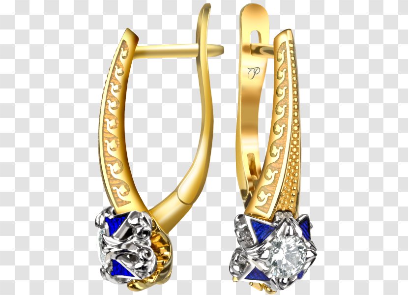 Earring Gold Jewellery Gemstone - Body Jewelry Transparent PNG