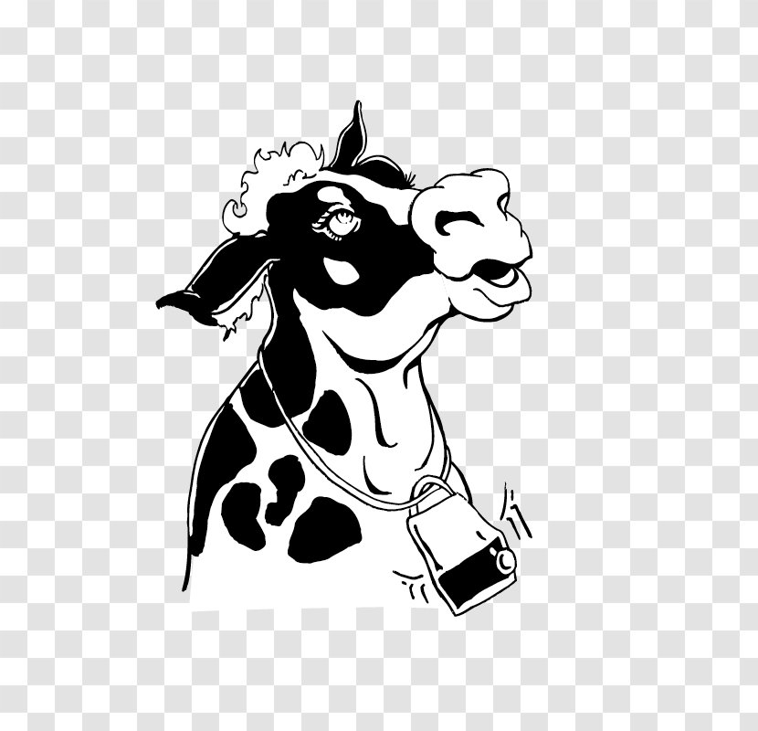 Cattle Cartoon Adobe Illustrator Illustration - Black And White Cow Image Of The Vector Material Transparent PNG
