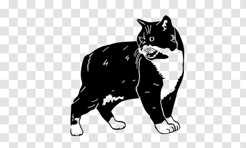 Whiskers Black Cat Domestic Short-haired Dog Transparent PNG