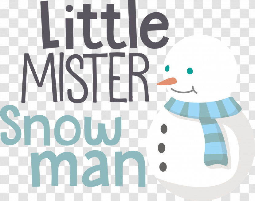 Little Mister Snow Man Transparent PNG