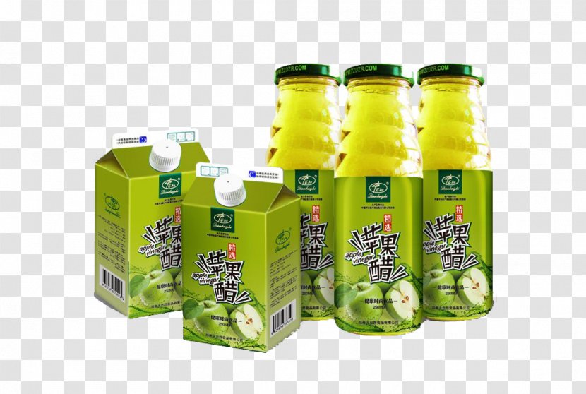 Apple Cider Vinegar Software - Juice - Green Material Transparent PNG