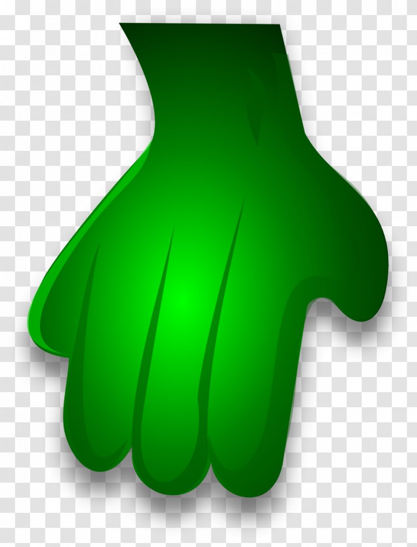 Green Hand Clip Art - Leaf - Free Transparent PNG