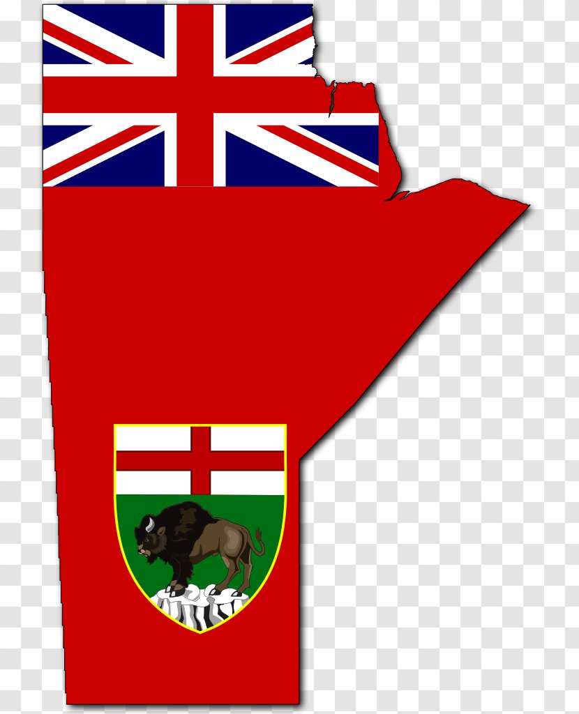 Flag Of Manitoba Map India - Red - Location Information Transparent PNG