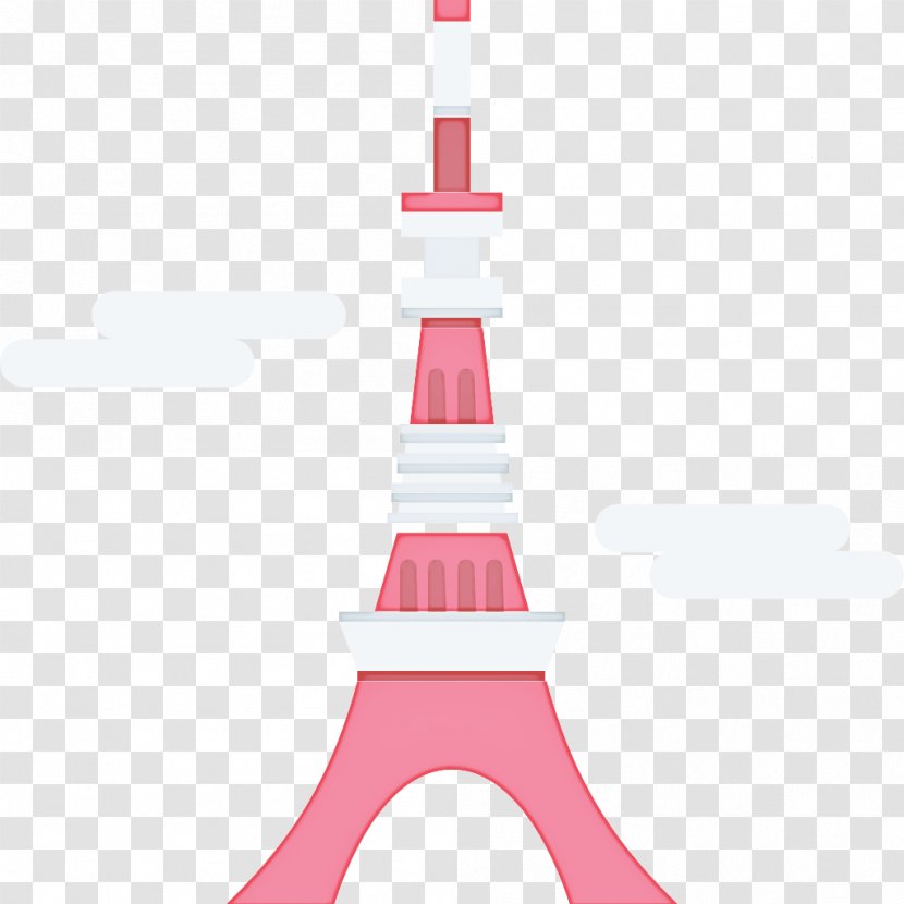 Pink Background - Steeple Tower Transparent PNG