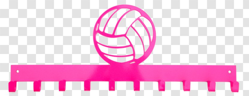 Volleyball Clip Art Sports Image Medal - Silhouette - Light Pink Transparent PNG