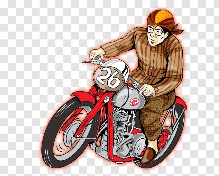 Motorcycle Caricature Motor Vehicle - Silhouette Transparent PNG