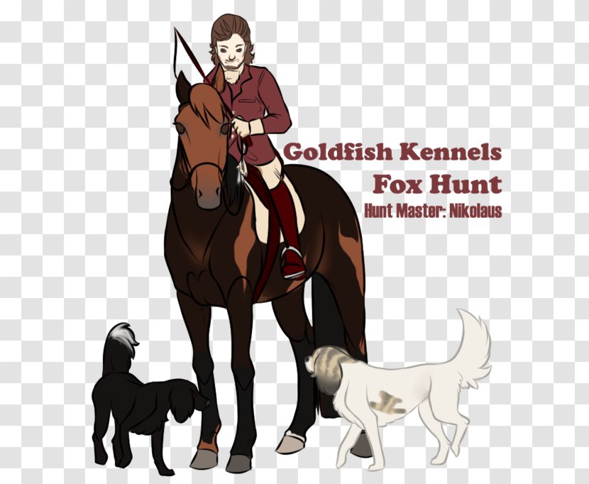 Dog Horse Pack Animal Cartoon - Mammal - Fox Hunting Transparent PNG