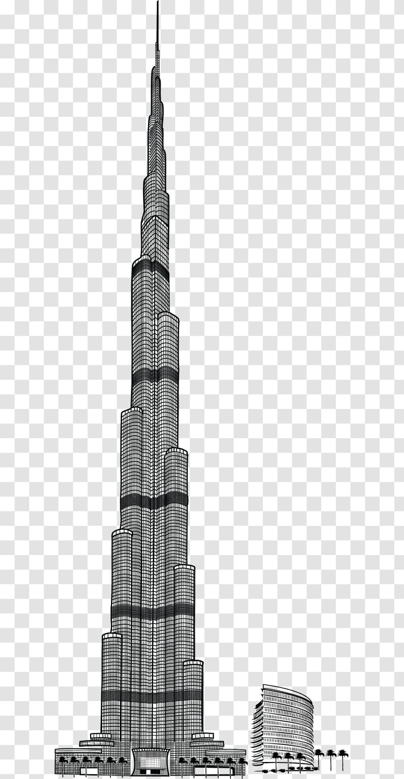 Burj Khalifa Al Arab Drawing Tower Transparent PNG