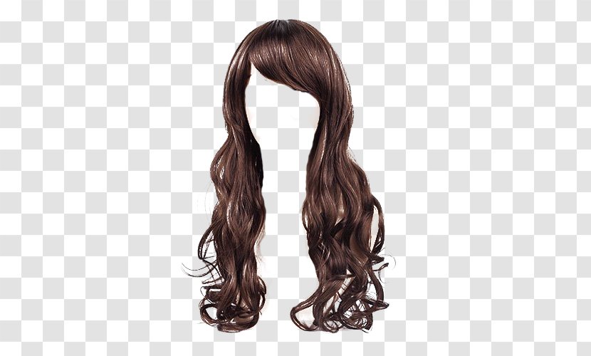 Long Hair Wig Coloring - Silk - Tie Transparent PNG