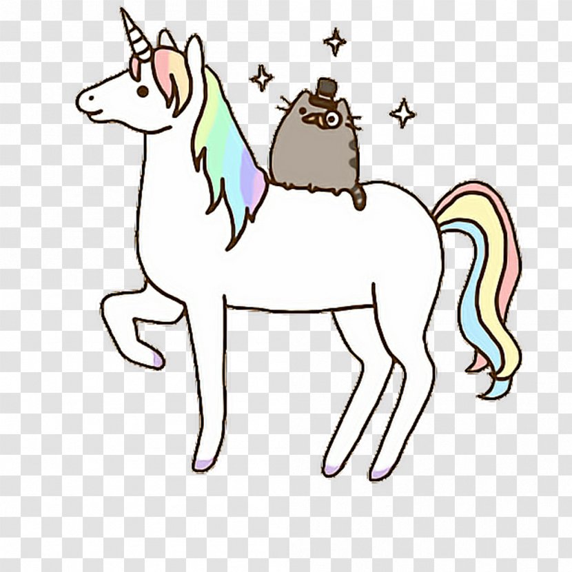I Am Pusheen The Cat Unicorn Legendary Creature - Horse Transparent PNG