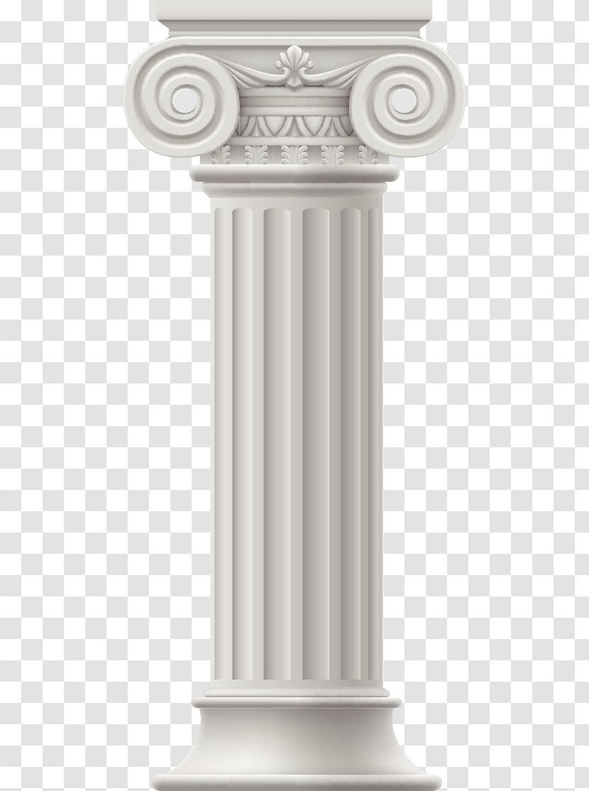 Column Clip Art - Structure - Vector -painted European-style Roman Transparent PNG
