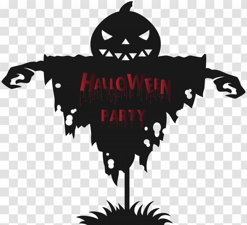 Monkey Mania Campbelltown Halloween Clip Art - Black And White - Party Scarecrow Image Transparent PNG