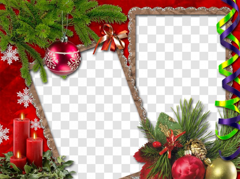 Christmas Card Picture Frame - Photography - Graphic Design Image Transparent PNG