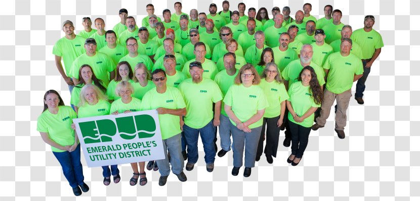 Emerald People's Utility District Public Team - Tshirt - Community Transparent PNG