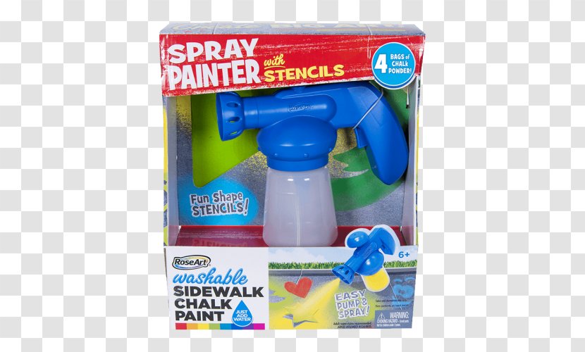 Spray Painting Toy Sidewalk Chalk Mega Brands America - Plastic Transparent PNG