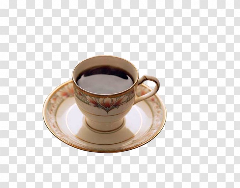 Iced Coffee Tea Caffxe8 Americano Cup - Saucer - Mug Transparent PNG