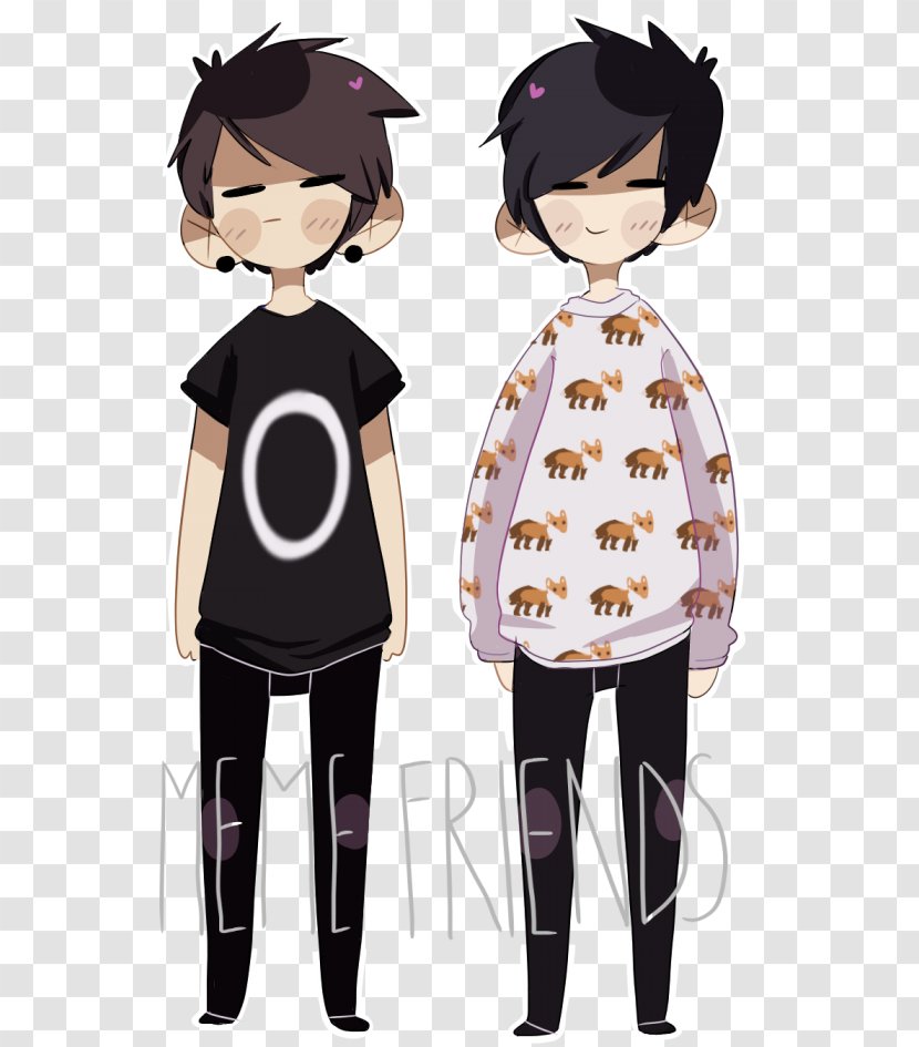 Dan And Phil IPhone 4 Drawing Mobile Phone Accessories Apple - Silhouette - Tree Transparent PNG