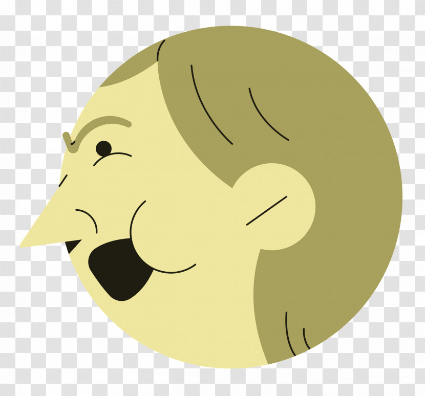 Head Lon:0jjw Cartoon Yellow Text Transparent PNG