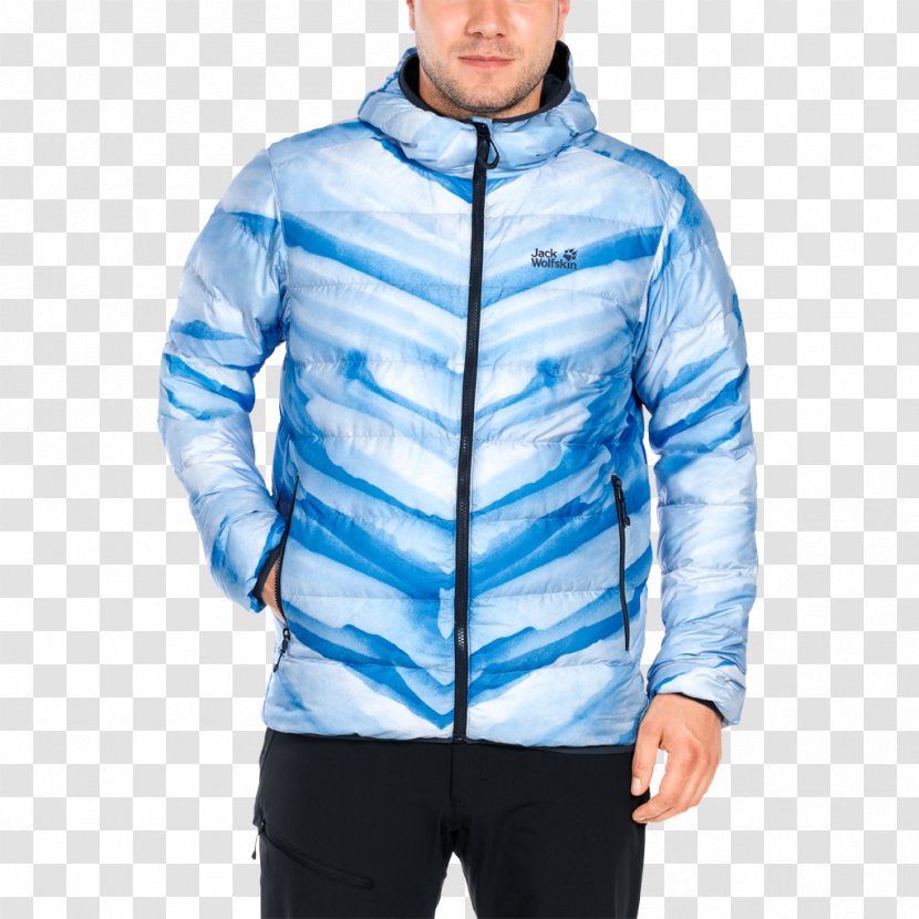 Hoodie Polar Fleece Jack Wolfskin Jacket Clothing - Blue Transparent PNG