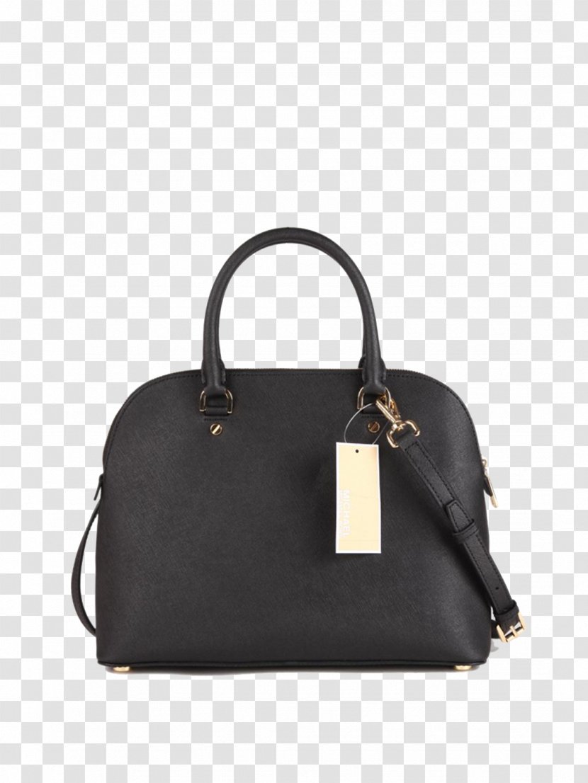 Michael Kors Designer Handbag - Classic Black Shoulder Bag Transparent PNG