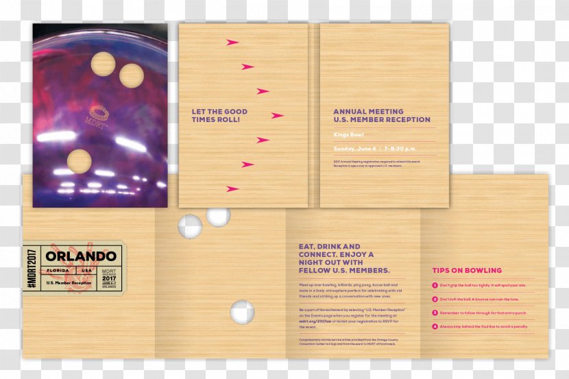 Orlando Paper Brochure Brand Meeting - Retro Invitation Card Transparent PNG