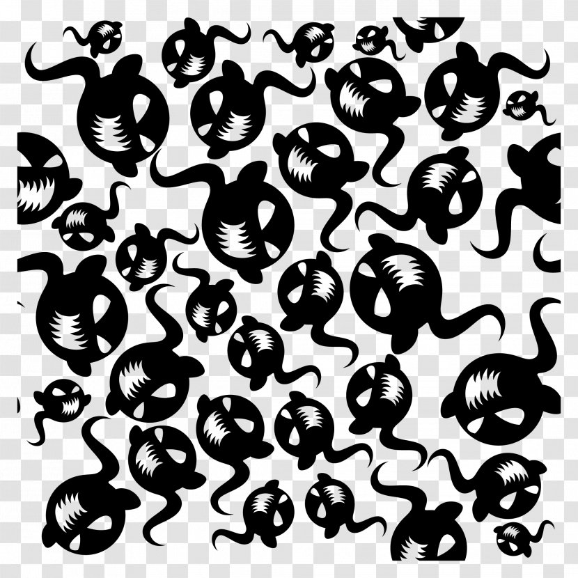 Halloween Jack-o'-lantern Trick-or-treating Pattern - Visual Arts - Ghost Download Transparent PNG