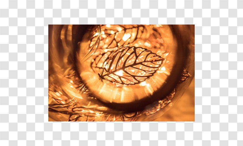 Copper Metal Stock Photography Close-up - Fairy Lights Transparent PNG