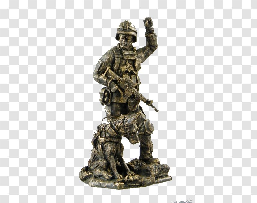 Bronze Sculpture Soldier Military Statue - Rod Mench Studios Transparent PNG