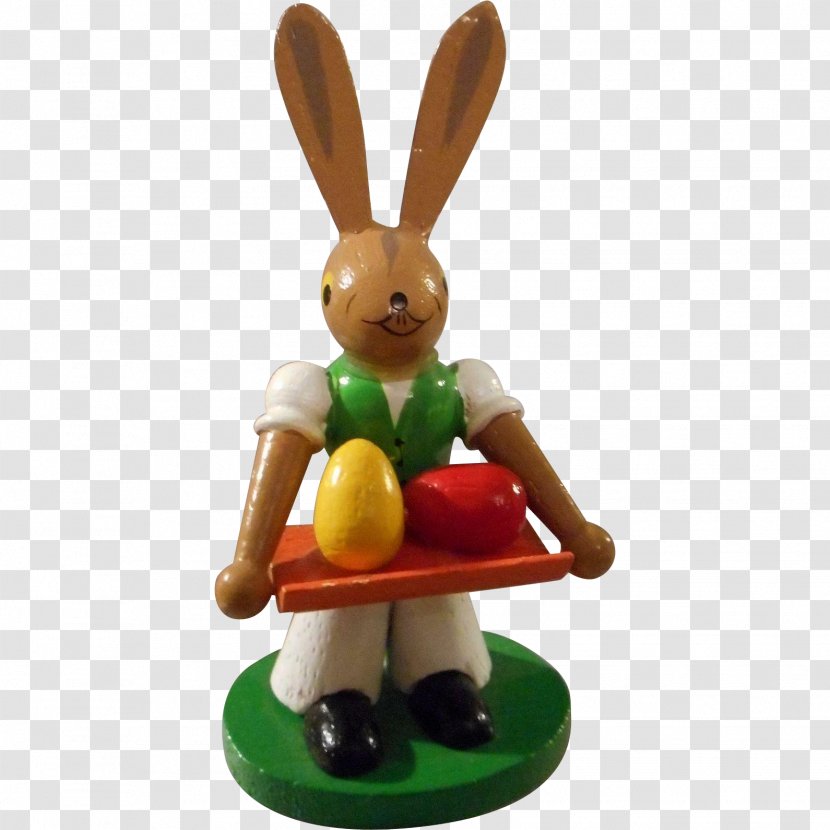 Easter Bunny Figurine - Hand-painted Transparent PNG