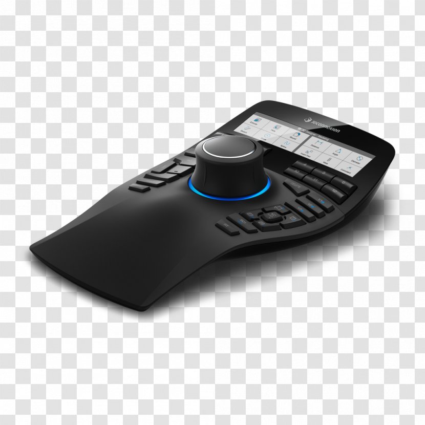 Computer Mouse 3Dconnexion SpaceMouse Pro Enterprise CadMouse - Numeric Keypad Transparent PNG