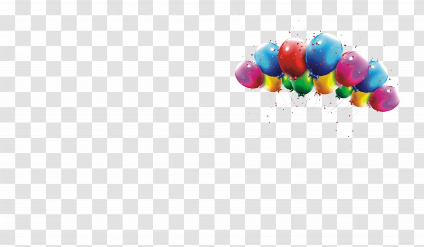 Balloon Computer Wallpaper - Romantic Colorful Balloons Floating Transparent PNG