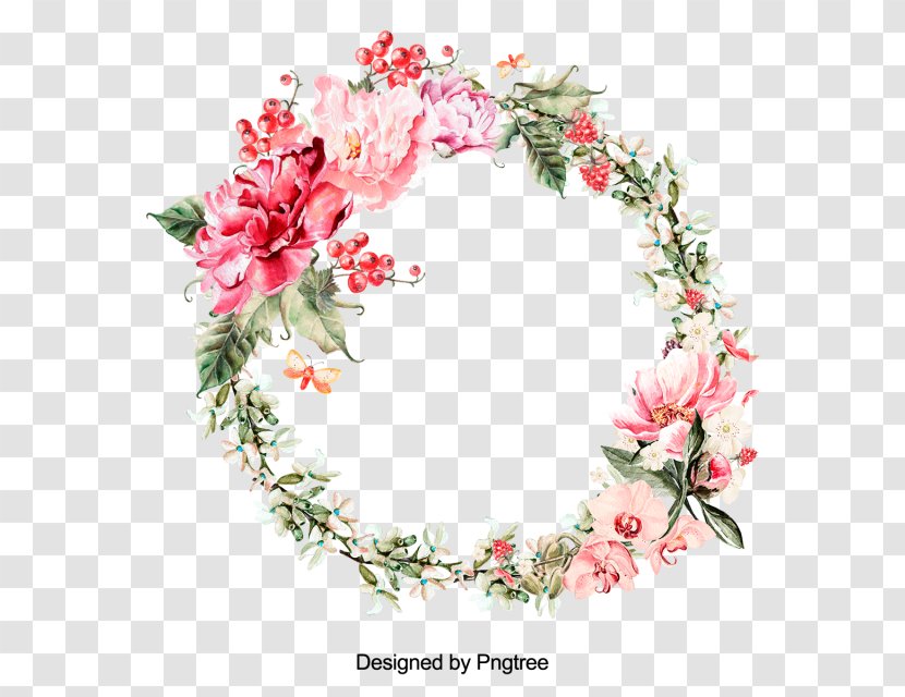 Flower Wreath Floral Design Clip Art Leaf - Symmetry Transparent PNG