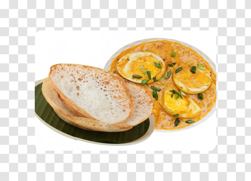 Appam Puri Indian Cuisine Breakfast Chicken Curry - Garam Masala - Chapathi Transparent PNG
