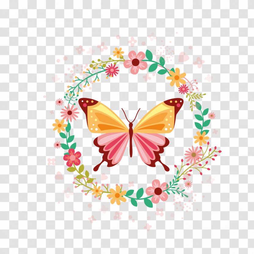 Butterfly - Shutterstock - Beautiful And Garland Vector Transparent PNG